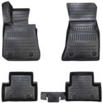  Set covorase auto tip tavita din TPE pentru BMW i4 (2022+) - negru, 4 piese (050424-8)