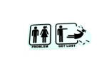  Abtibild „Problem Get Lost - sticker amuzant pentru auto si laptop, cod CLXT-326 (040718-23)