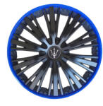  Set 4 capace roti Evo 15 inch, negru-albastru, ABS durabil (WM4-1BL-15) (290923-3)