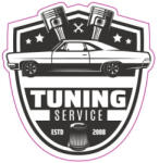  Abtibild Retro „Tuning Service 13 cm, vinil ORACAL - TAG 013/T2 (011122-2)