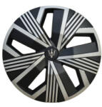  Set 4 capace roti Evo 15 inch negru-argintiu, ABS rezistent, pentru jante din otel (231125-10)