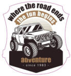 Abtibild Adventure 4x4 din autocolant Oracal, rezistent, 13 cm (281022-6)