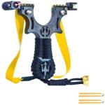  Praștie de precizie din rasina cu laser, DEPOX®, 2 elastice de rezervă, 11 cm, negru (2080231 - 0234)
