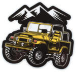  Abtibild autoadeziv cu masina off-road, 9x8 cm, model XS-05 (070225-31)