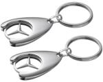  Set de doua brelocuri de chei DEPOX, Mercedes, 7.5 cm, metal, argintiu (2080193 - 0305)