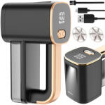 Ruhhy Aparat acumulator de curățat scame și scame haine Ruhhy - Pentru tapiserie și haine, ecran LCD, USB-C (26642)