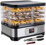 Ruhhy Deshidratator alimentar Ruhhy, 5 rafturi, pentru legume și fructe, temporizator și setări temperatură, afișaj LED, 400W, Negru (25929) Uscator de fructe