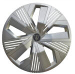  Set 4 capace roti Evo 15 inch argintii pentru jante din otel, ABS (WR0-3SL-15) (231125-9)