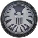  Emblema vultur metalica în relief, 7 cm, model TS-147 pentru decor si proiecte (TCT-4533)