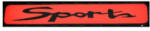  Abtibild Sport auto rosu, 12x2 cm, autocolant rezistent pentru exterior si interior (DZ-075) (270716-2)