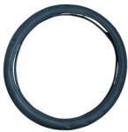  Husa volan neagra M din imitatie de piele, pentru volane 37-39 cm, CST03 (150924-10)
