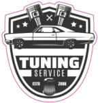  Abtibild TAG Retro Tuning Service din ORACAL, 13 cm - Cod TAG 019/T2 (281022-16)