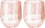 Koziol Căni Club No. 23 200 ml, roz transparent, 2 buc (4488654) Pahar