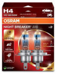  Set 2 becuri auto H4 Osram Night Breaker Laser +150% 12V 60/55W (050923-6)