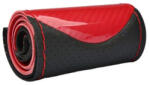  Husa volan din piele perforata M 38 cm, rosu/carbon, cu ac si ata (LUXFST02) (140623-1)