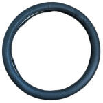  Husa volan neagra din imitatie de piele, marimea M (37-39 cm), CST01 (150924-6)