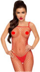 Penthouse Body Search - nyitott, necc overál (piros) - szexaruhaz