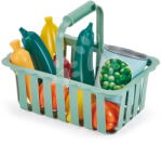 Ecoiffier Coș de cumpărături self-service Basket 100% Chef Écoiffier cu legume și fructe 9 accesorii de la 18 luni (ECO10981) Bucatarie copii