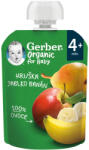 Gerber Organic gyümölcspüré körtével, almával és banánnal 4 hónapos kortól - 90 g