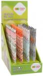 Happy Color Roller gel cu rescriere, Happy Color, Floral Art, albastru, 0.5mm, 36 buc/set HA412001FA-3KP36