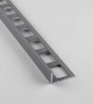 Havos Lezáró léc "L" Havos sötétszürke matt, porszórt alumínium hosszúság 250 cm, peremmagasság 9 mm, ALKMPS9250 (ALKMPS9250)