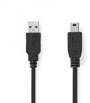 Nedis USB-A - USB mini-B kábel 1m (CCGL60300BK10) (CCGL60300BK10)