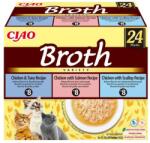Inaba Foods Ciao Broth Variety nagy kiszerelésben 24×40 g - gazdaságos, leveses kiegészítő eledel macskáknak