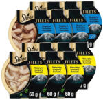 Sheba SHEBA Filets nedves macskaeledel csirkével mártásban, 6x60 g + SHEBA Filets nedves macskaeledel tonhallal mártásban, 6x60 g