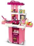  2în1 Valiză și bucătărie cu accesorii - roz (SK21X-101A) Bucatarie copii