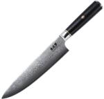 Gudaro - AKIRO damaszk séfkés 8", 67 rétegű damaszkacél, hossza 20 cm, fekete GD1004-B (GU0024)