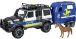 WENYI CAR - 1: 14 - Rendőrautó utánfutóval és lóval (hanggal és fényekkel) (SK21J-666-37Q)