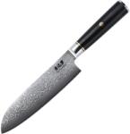 Gudaro - damaszkuszi konyhakés AKIRO 7", 67 rétegű acél, hossza 17, 5 cm, fekete GD1004-C (GU0025)