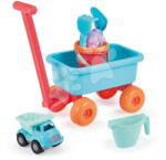Ecoiffier Húzható kiskocsi vödör szettel Summer Trolley Beach Écoiffier és dömperrel 18 hó-tól (ECO524)