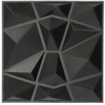 ANRO Wall - Diamond Gyémánt 3D műanyag falburkolat, 30x30 cm - fekete falpanel (D094-1)