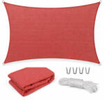 Leziter Rana napvitorla négyszög alakú 5x6 m piros (MXR-09-Red) - snaigeshop