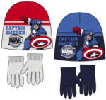  Bosszúállók Captain America gyerek sapka + kesztyű szett 52-54 cm (SNXXH4117)