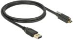 Delock USB-A 3.2 Gen2 -> USB-C 3.2 Gen2 M/M adatkábel 1m fekete (83717) (83717)