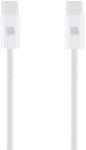  Kábel: OBAL: ME - Type-C / Type-C (USB-C) fehér szövet kábel, 2m/100W
