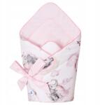 Pepi Csecsemő pamut kétoldalas babatakaró rózsaszín elefántok (5904119990007)