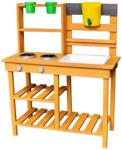 2Kids Toys Bucătărie de grădină din lemn cu chiuvetă Bucatarie copii