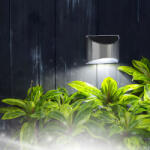  Szolár lámpa - fali - 10 x 5 x 8 cm - 4 fehér SMD LED (GL11783)