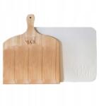 Dolce Mare pizza szett: spatula 29, 5x28 cm, kő 38x30 cm, fehér (72)
