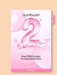 Numbuzin Mască facială tip șervețel cu colagen și polinucleotide No. 2 Rose PDRN Collagen Plumping Sheet Mask - 33 ml * 5 buc Masca de fata