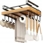  Tartó Polc Felakasztható Vágódeszka Törölközők Bögrék Rendszerező (PÓŁKA PODWIESZANA NA DESKĘ)