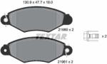 TEXTAR Fékbetét készlet TEXTAR 2198004 for CITROËN, PEUGEOT, FIAT, FORD, … (2198004)