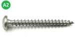  D-fejű faforgácslap csavar 5, 0x60mm PZ A2 rozsdamentes