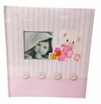 KPH Gyerek Fotóalbum Beilleszthető Hagyományos Rózsaszín 60 Oldal (FA-984)