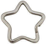  Csillag alakú kulcstartó karika, karabiner, 35 mm átmérő (KBI-KU0035) - officetrade