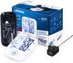 NOVAMA Tensiometru electronic de brat Novama Prime+ White, masurare in timpul umflarii mansetei, detectarea aritmiei, memorie 2 x 100 masuratori, manseta reglabila 22 - 42 cm, alimentator USB inclus, Alb