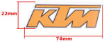 Roy Autocolant mic KTM, culoare portocaliu (ROY14930)